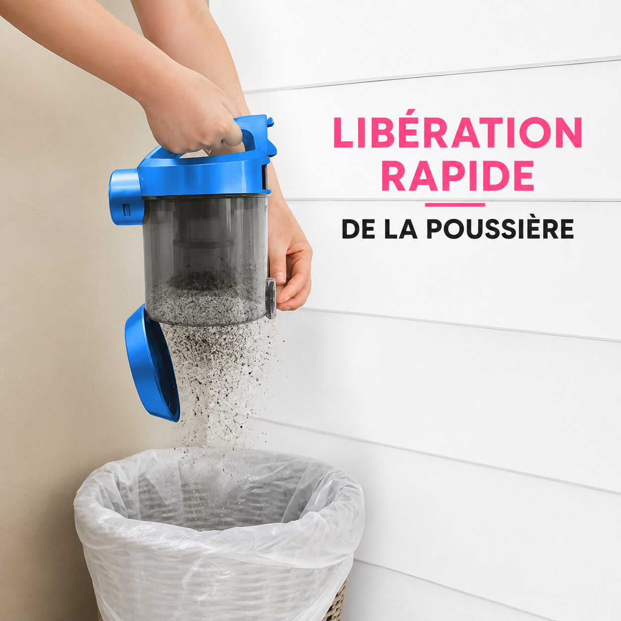 Aspirateur Traîneau Sans Sac Cyclone – 1200 W – Technologie Cyclonique – Bac 3 L