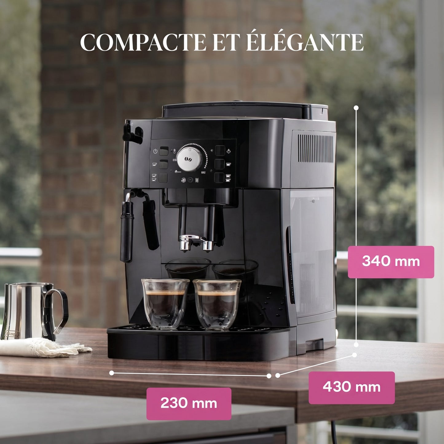 Machine à Café Automatique avec Mousseur à Lait – Passion Café Maestro