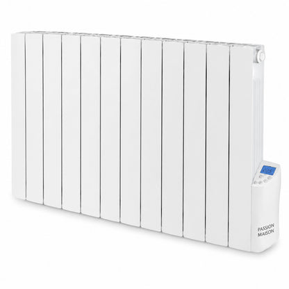 Radiateur Électrique Passion Maison Fusion 2000 W – Inertie Fluide – Horizontal Blanc