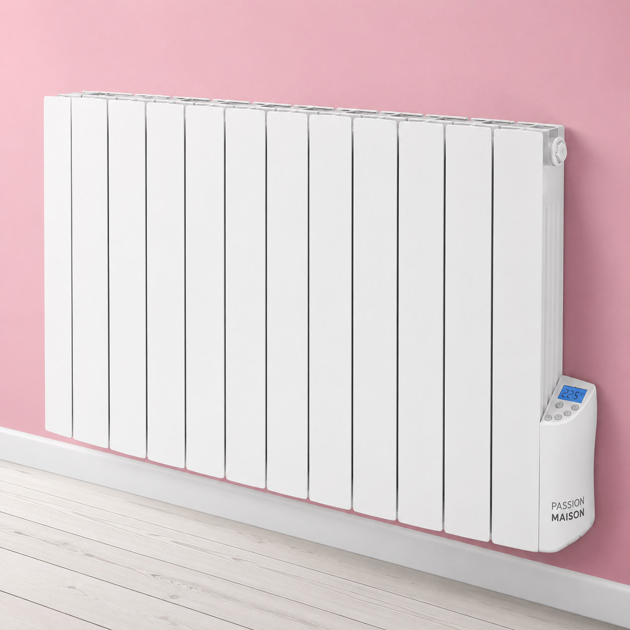 Radiateur Électrique Passion Maison Fusion 2000 W – Inertie Fluide – Horizontal Blanc