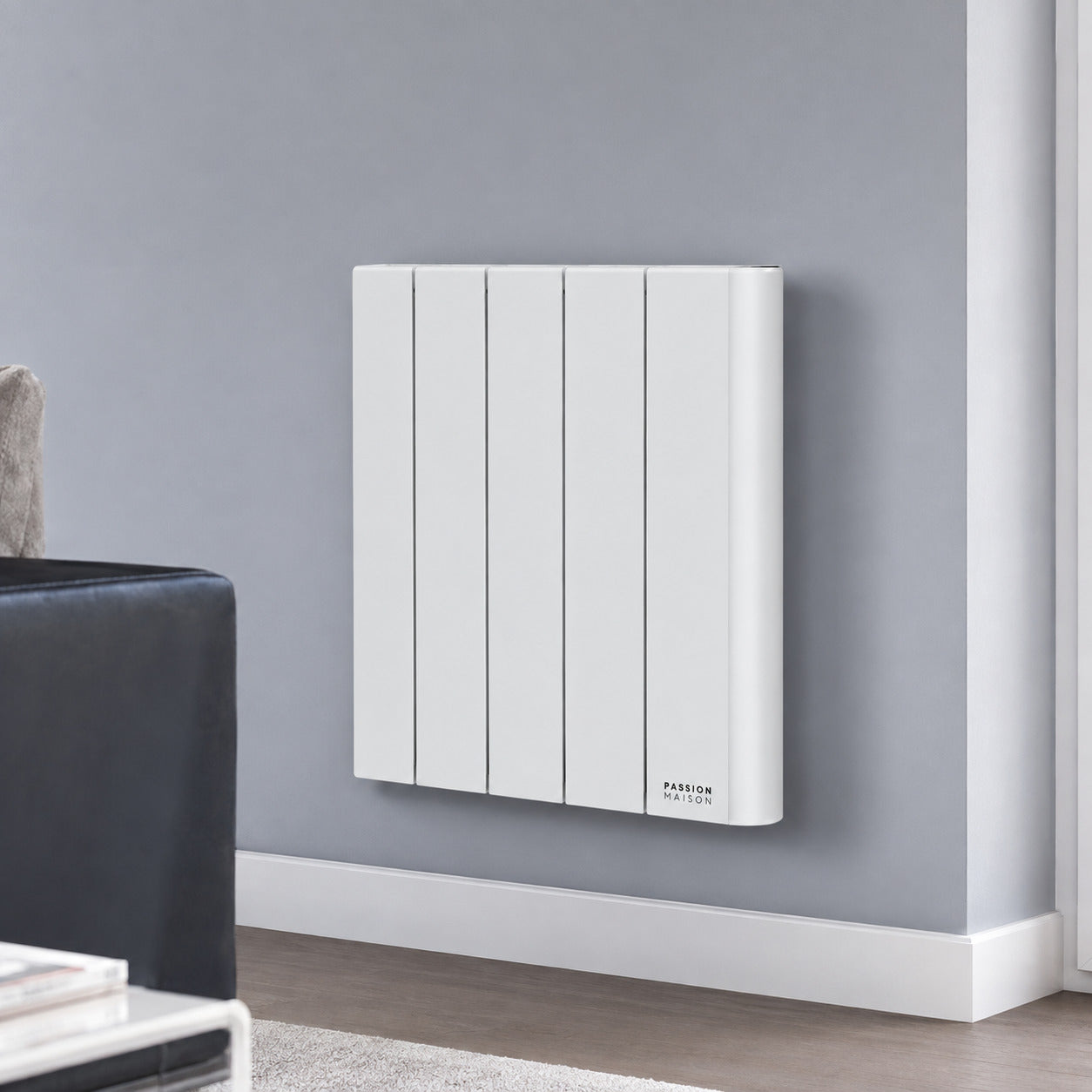 Radiateur Électrique Connecté Passion Maison Origin 1000 W – Inertie Céramique – Horizontal Blanc